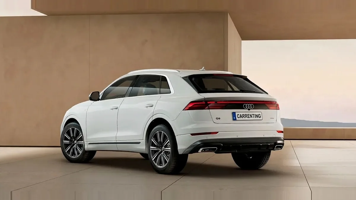 Audi Q8 SUV S line 45 TDI Quattro Tiptronic en renting en Barcelona — Delantera