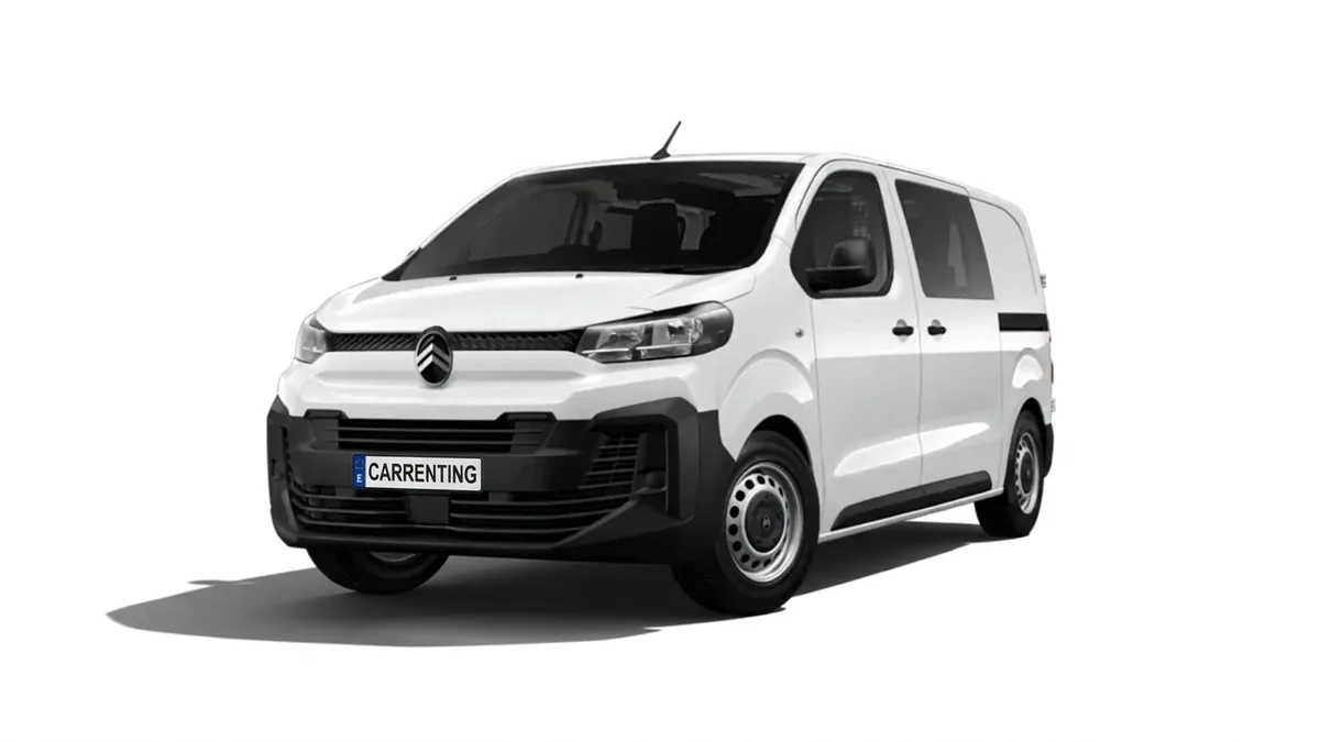 Citroën Jumpy Doble Cabina Plegable Talla M BlueHDi 120 S&S en renting en Barcelona — Trasera
