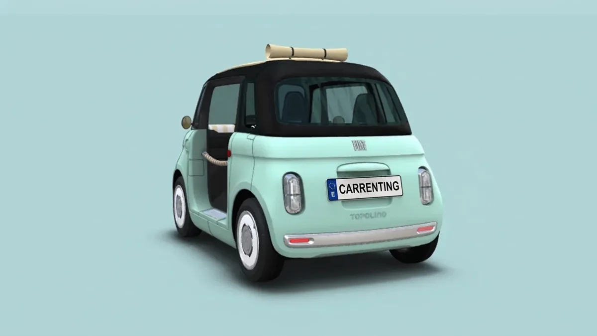 Fiat TOPOLINO DOLCEVITA en renting en Barcelona — Delantera