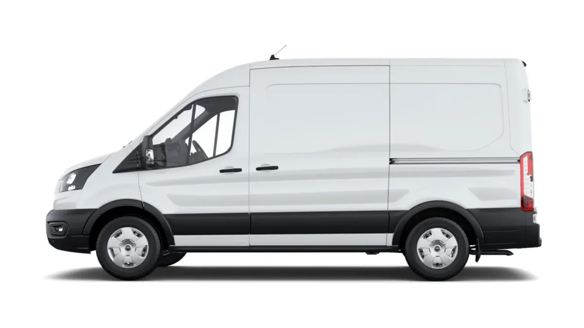 Ford TRANSIT 350 L2 Trend N1 EcoBlue 96kW FWD en renting en Barcelona — Trasera