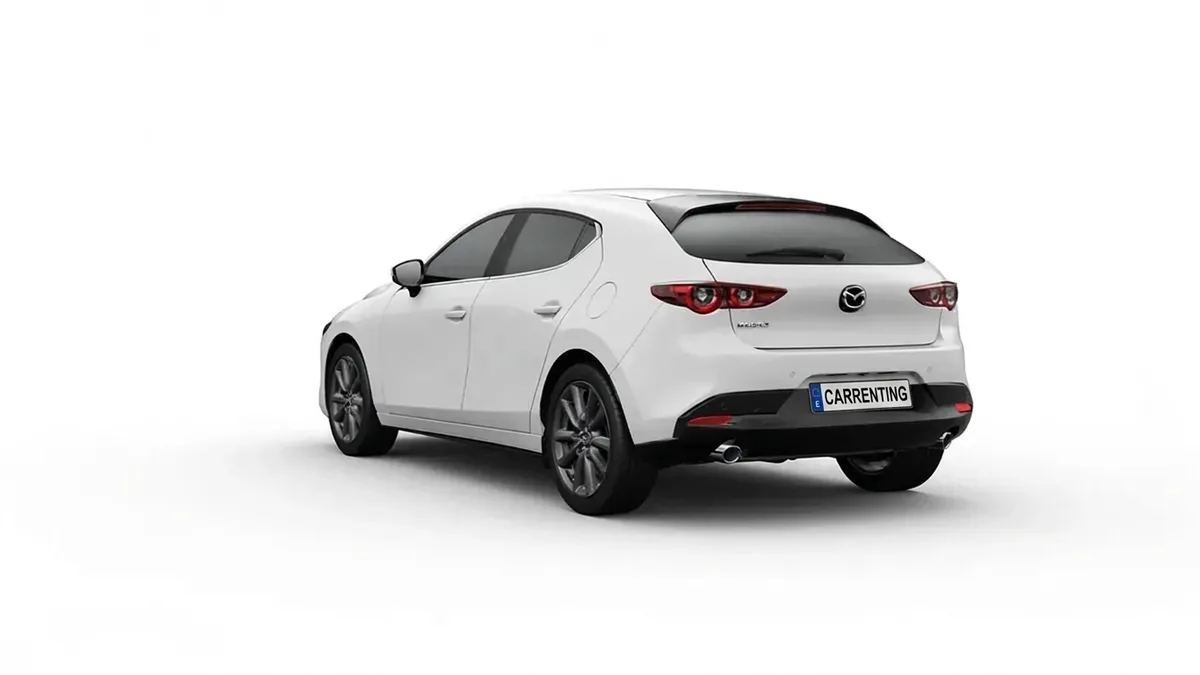 Mazda 3 2.5L e-Skyactiv G MHEV 140CV 6AT Centre-Line en renting en Barcelona — Delantera