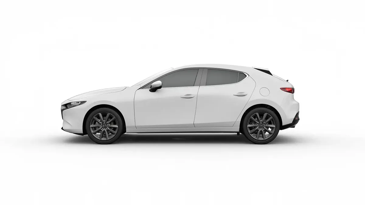 Mazda 3 2.5L e-Skyactiv G MHEV 140CV 6AT Centre-Line en renting en Barcelona — Trasera