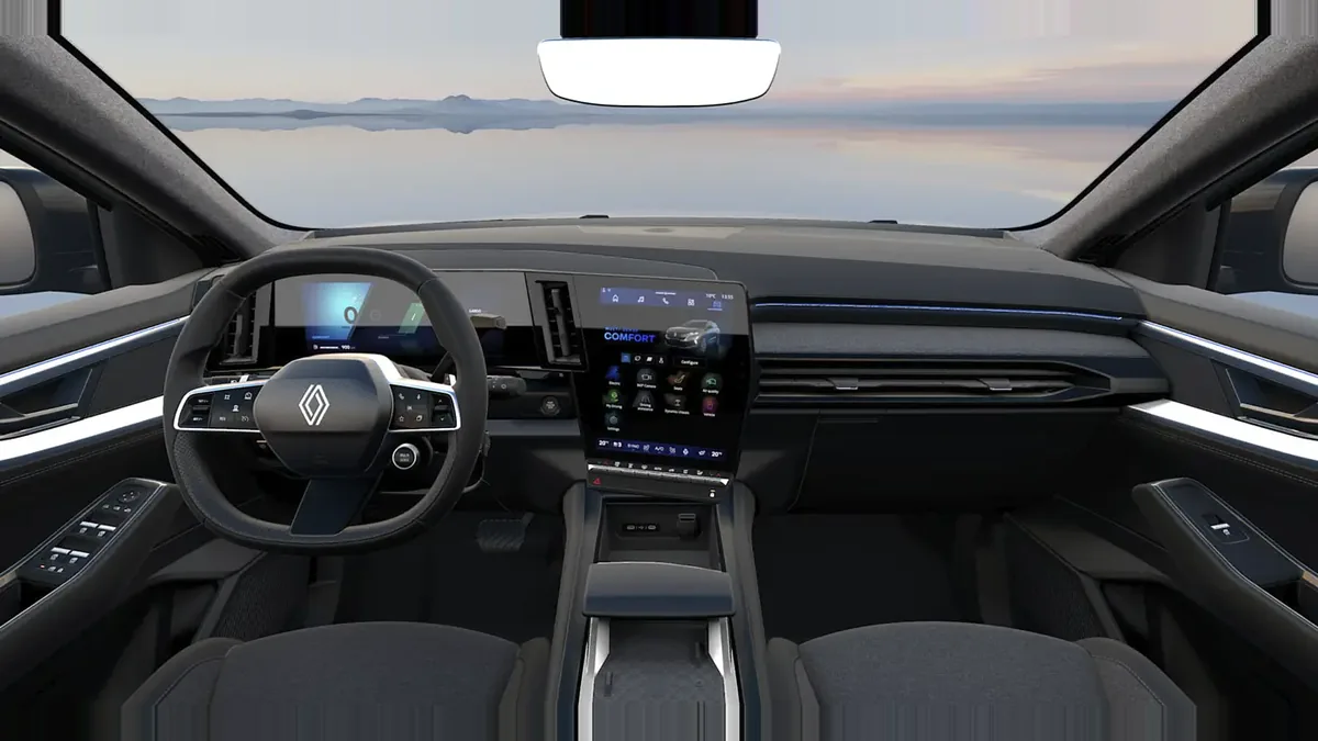 Renault ESPACE TECHNO E-TECH FULL HYBRID 200CV GA en renting en Barcelona — Interior